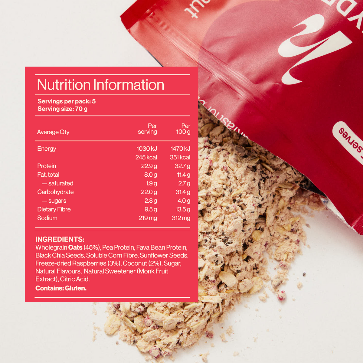 蛋白燕麥（覆盆子椰子味） -Stay Healthy